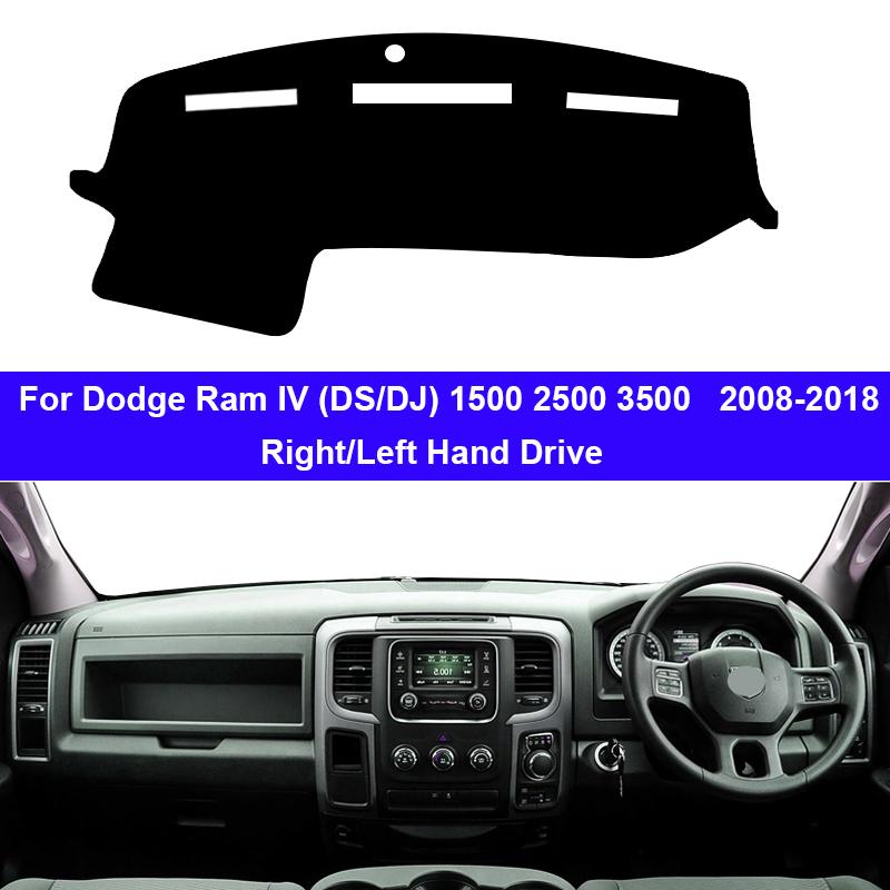 For Dodge Ram IV (DS/DJ) 1500 2500 3500 2008-2018 Car Dashboard Avoid Light Pad Instrument Platform Desk Cover Mat Carpets