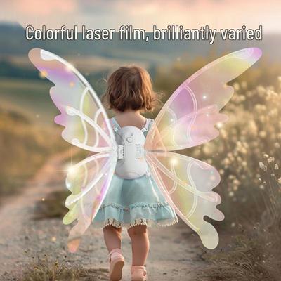 Luminous Electric Butterfly Wings - Magical Fairy Angel Decor for Kids