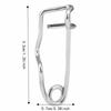 100Pcs Easy Insertion Curved Safety Pins Silver S-Shaped Pins Locking Pin Clasps  For Quilting