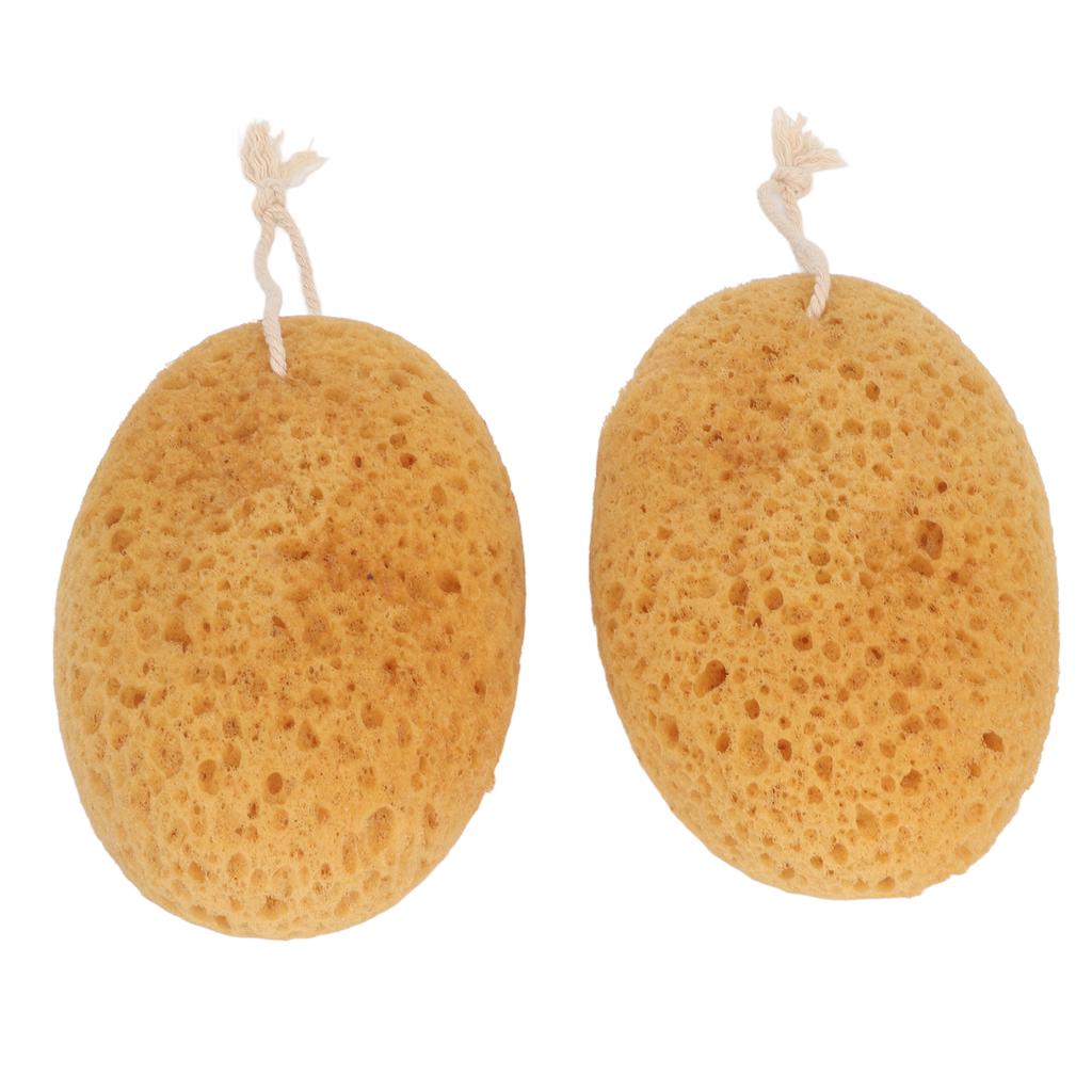 2pcs Body Scrubber Bath Exfoliating Sponge Soft Smooth Skin Rough Texture Shower Sponge