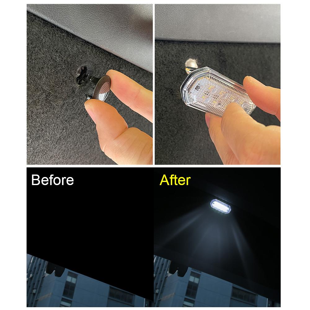 For Tesla Model Y 2025 6000K 12V Car Trunk Lights Interior Lamp LED 8 Beads Indoor Lighting Bulbs Replacement Auto Accessories