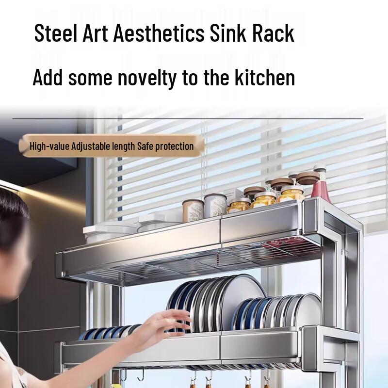 Beifu Ausziehbarer Abtropfständer für die Arbeitsplatte