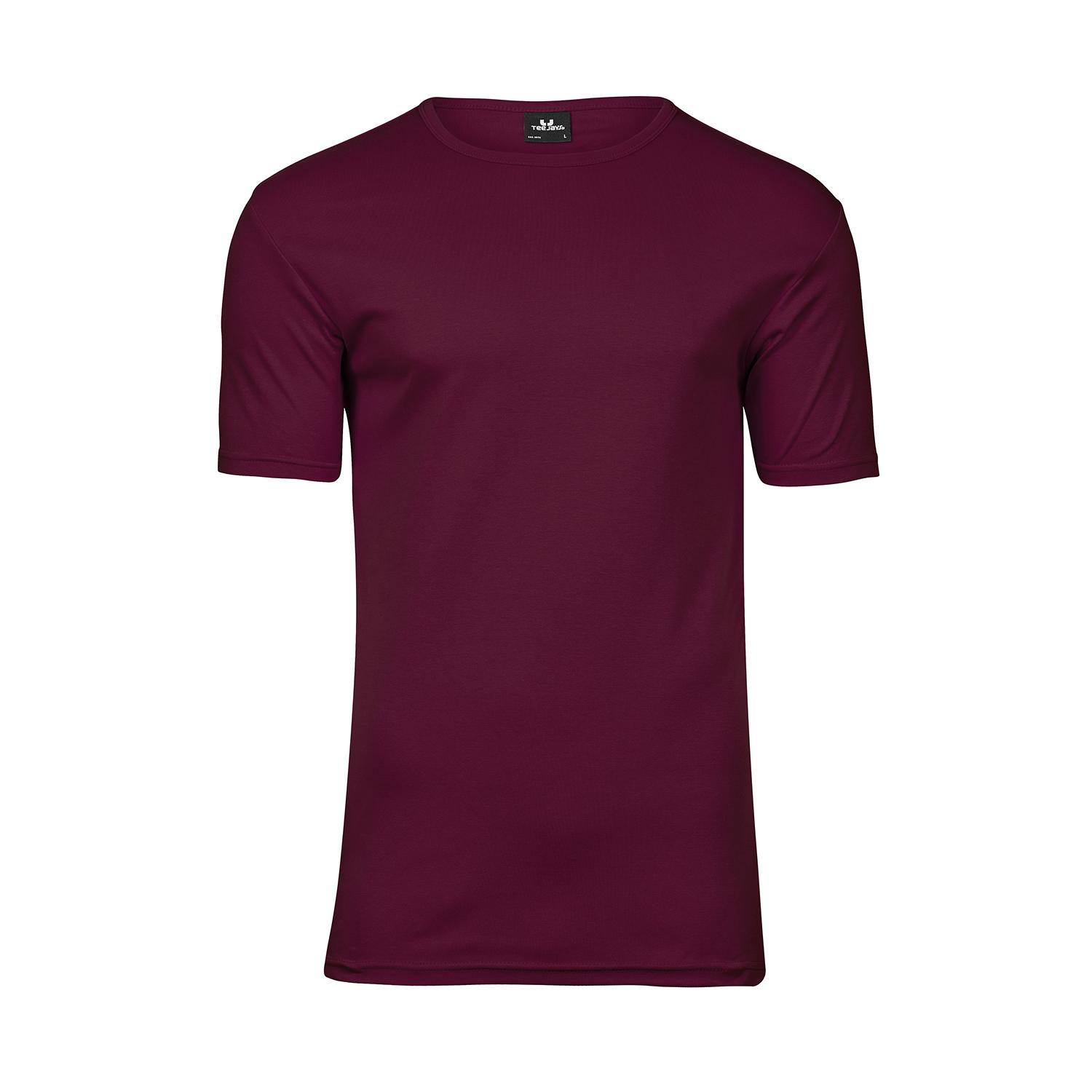 Tee Jays Heren Interlock T-shirt L wijn