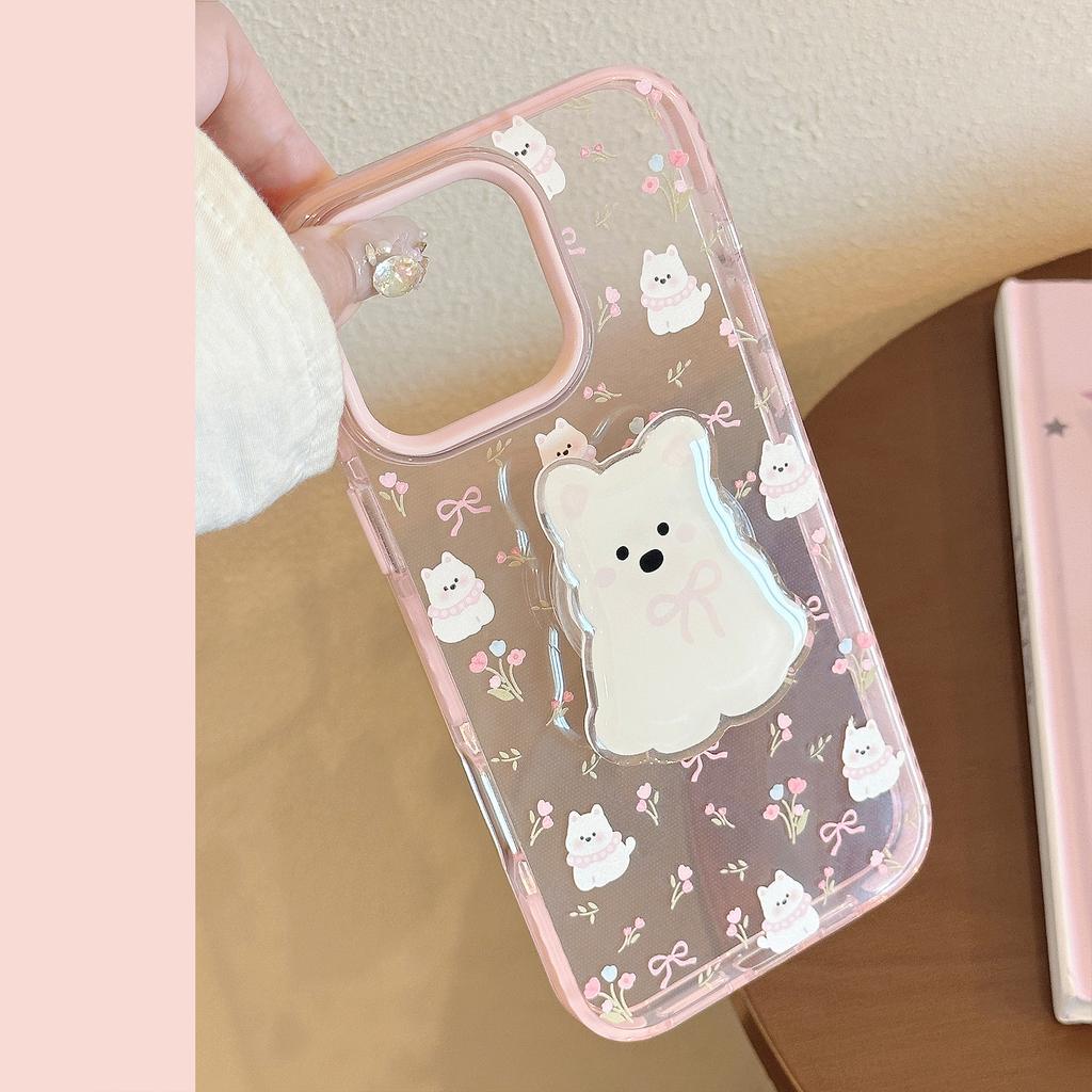 Sött tecknat valpställ iPhone 15 Apple 16 Promax mobiltelefonfodral lämpligt för 14 Nisch 13 Anti-fall