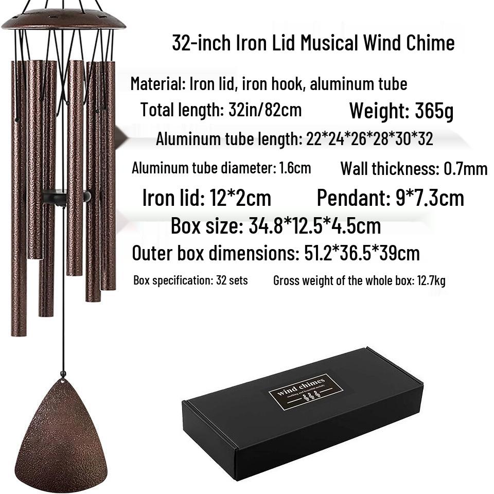 Sympathy Memorial Aluminum Wind Chime Ornament Gift