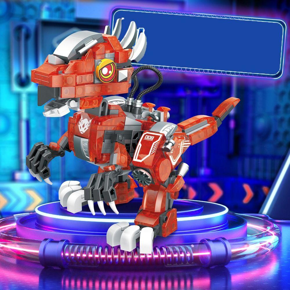 Spinosaurus Mechanical Dinosaurs Block Tyrannosaurus Velociraptor Model Toy Holiday