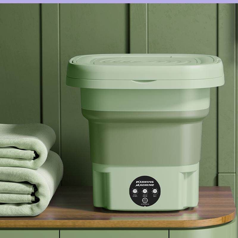 

Washing Machine, Small Mini Portable Travel Essential for Underwear, Suitable for Use in Hong Kong, the United States, Japan, and Taiwan, for Export Green [220V for Domestic Use]