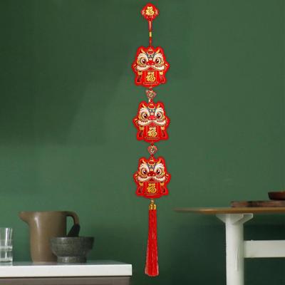 Chinese Year Hanging Ornament for Home Decor - Festive Fu Characters Blessing