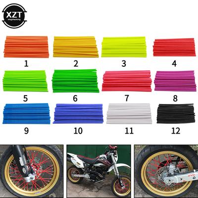 36pcs Dirt Bike Spoke Covers Motorcycle Wheel Rim Spoke Wrap Kit Skins Protector Cover For Motocross Bicycle Bike Universal