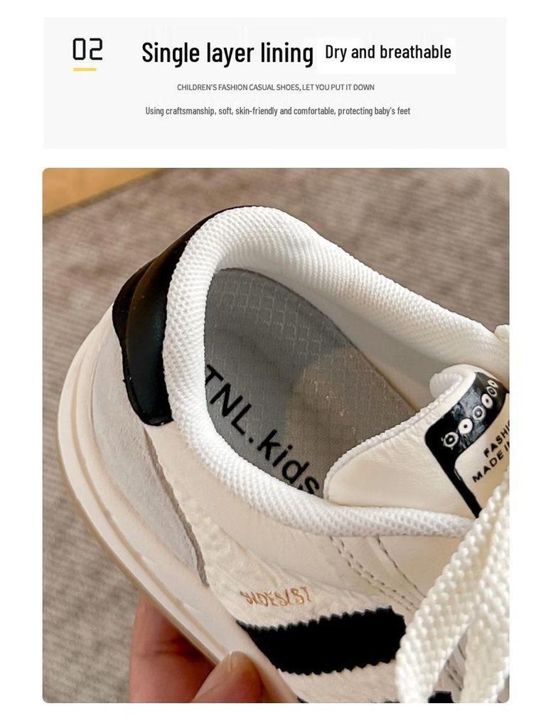 Autumn 2025 Kids' Sneakers: Korean Fashion Girls' Forrest Gump Style, Medium & Large Sizes, German Training & Casual Shoes