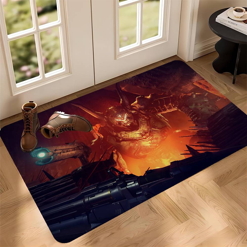 Game D-DoomS E-Eternal Floor Mat INS Style Soft Bedroom Floor House Laundry Room Mat Anti-skid Household Carpets