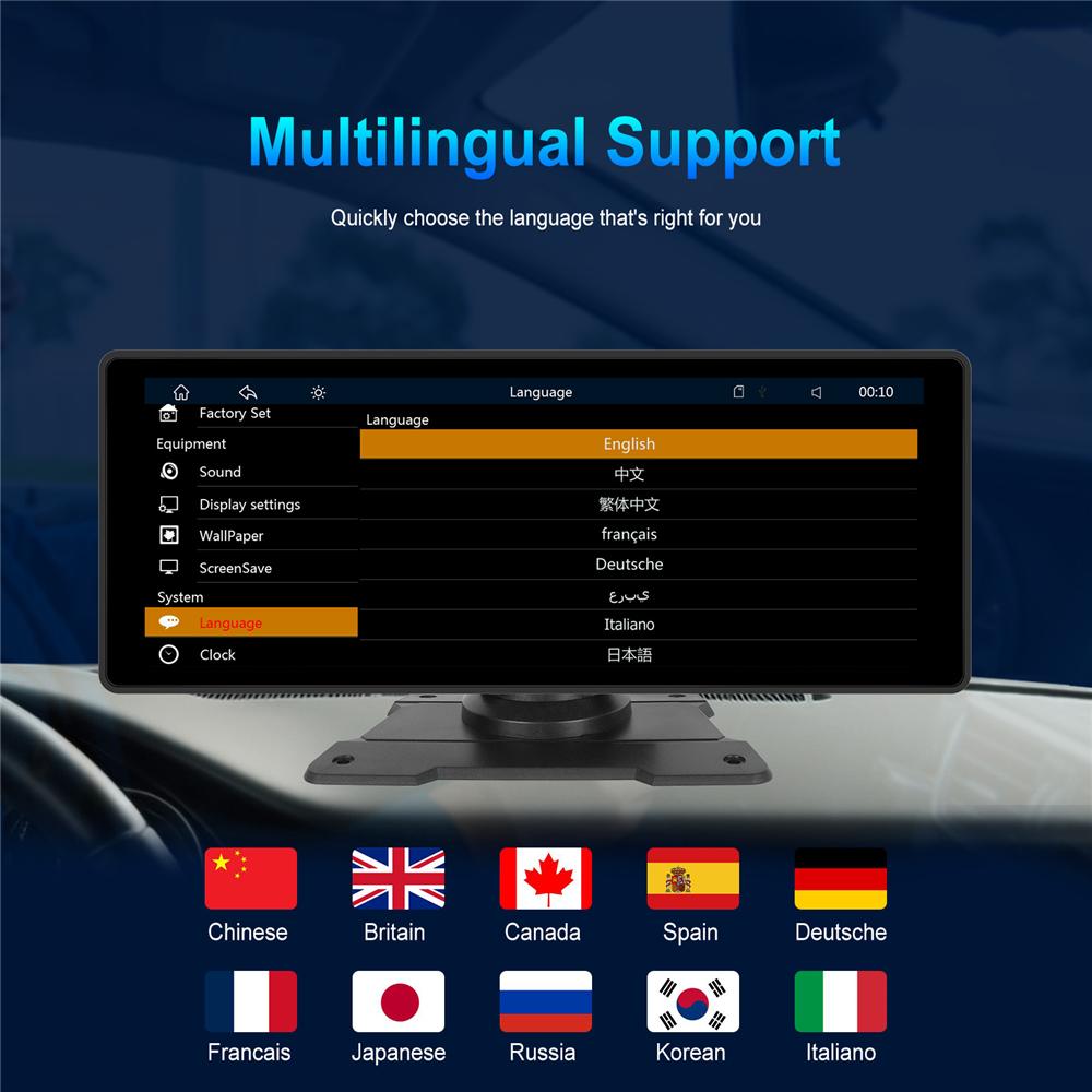 10.26" Support For Wireless Apple Carplay Andro Auto BT Multimedia Player Screen