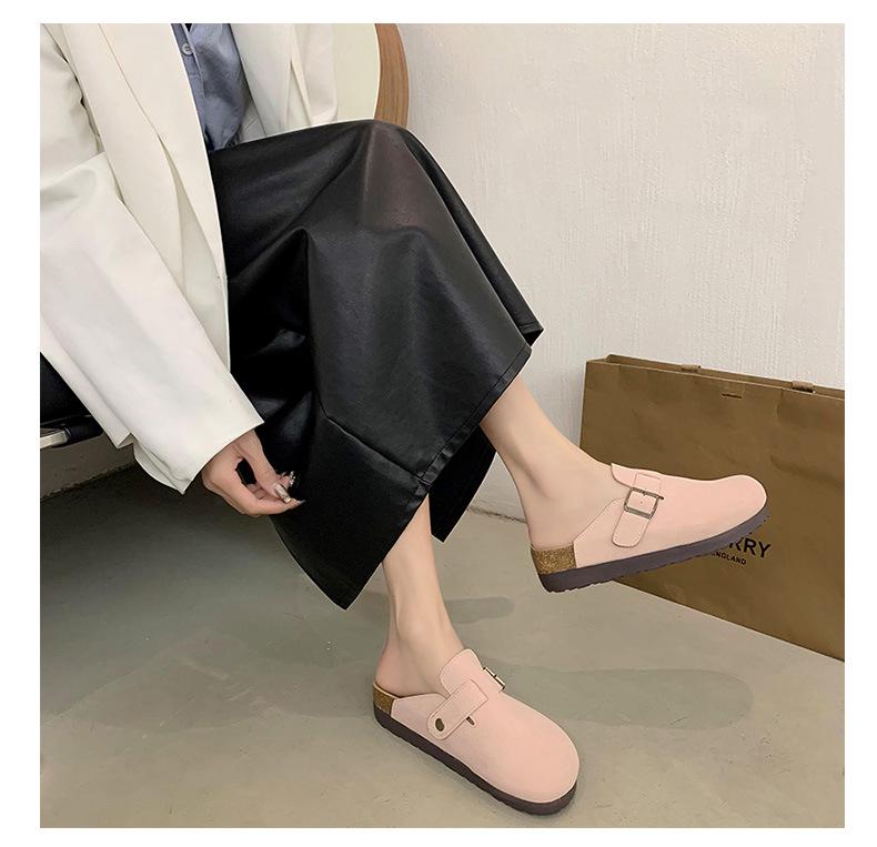 Women's 4.5cm Birkenstock Spring 2025 Closed-Toe Thick-Soled Mule Sandals Suitable for Outdoor and Leisure Activities