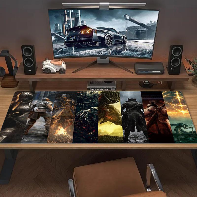 DARK SOULS Color Mouse Pad Large Gaming Table Cushion Non-slip Laptop Tablet Big Mousepad XXL Mat Mini PC Playmat With Lock edge