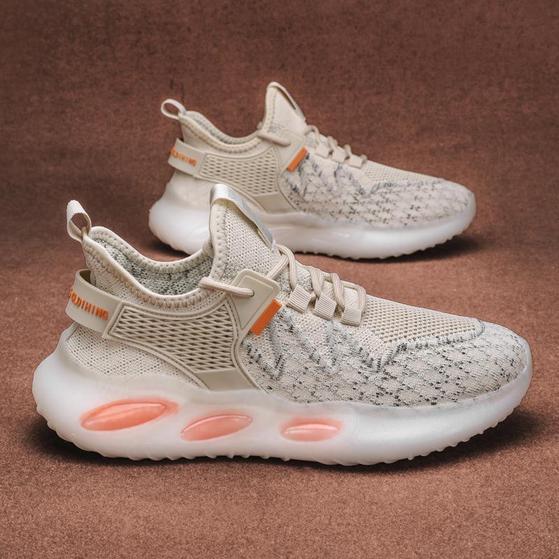 Popcorn fly-woven shoes breathable mesh sneakers spring new lightweight popular runners 39