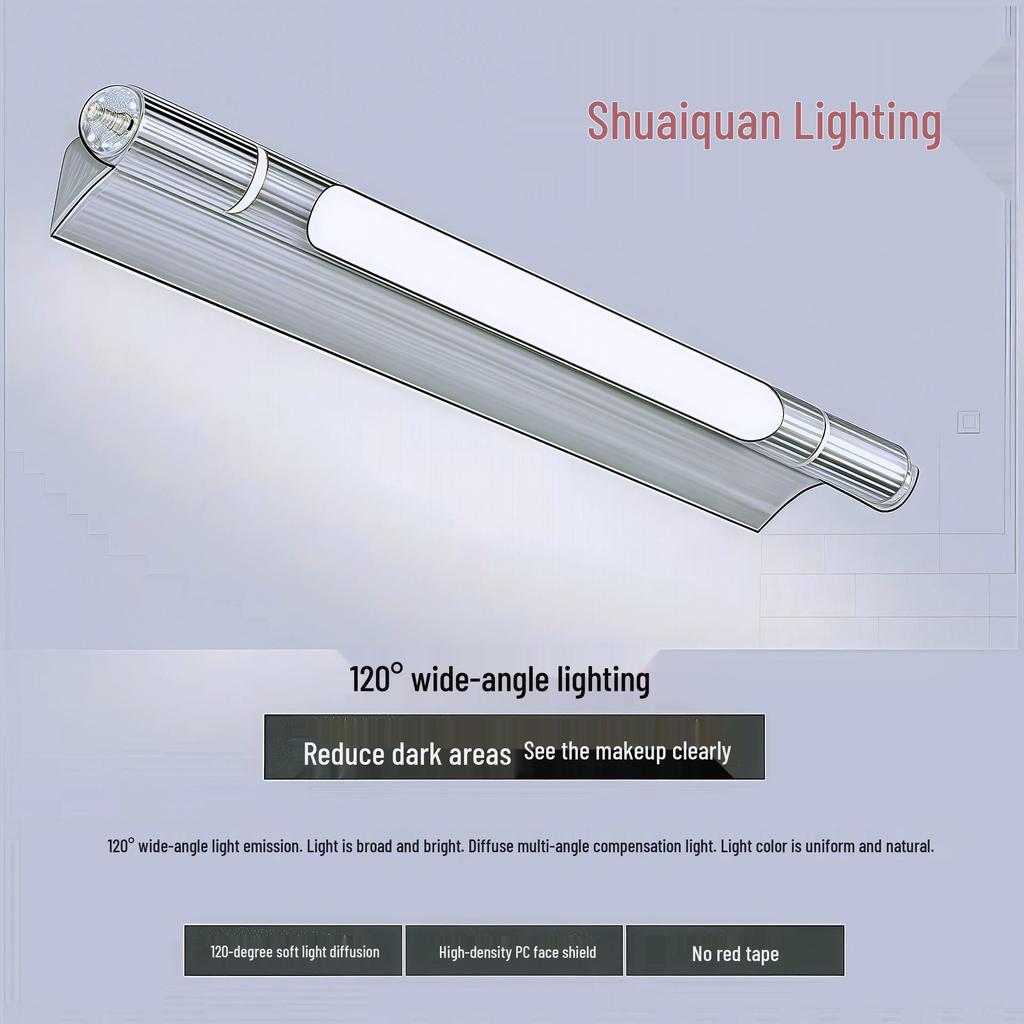 LED Waterproof Bathroom Vanity Light with High Transmittance PVC and Aluminum