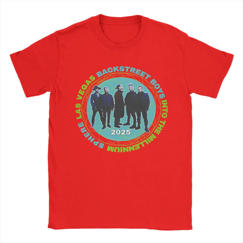 Men Women TShirts Backstreet Boys Las Vegas Tour Novelty Cotton Tees Short Sleeve 2026 Concert T Shirts Clothes Graphic Printed