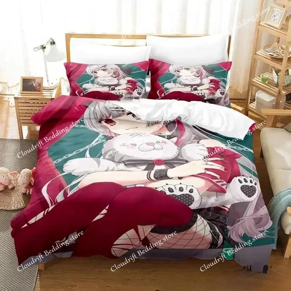 Kawaii Girl Ishigami Nozomi Anime Bedding Set,Duvet Cover Bed Set Quilt Cover Pillowcase,King Queen Twin Size Boys Girls Adults