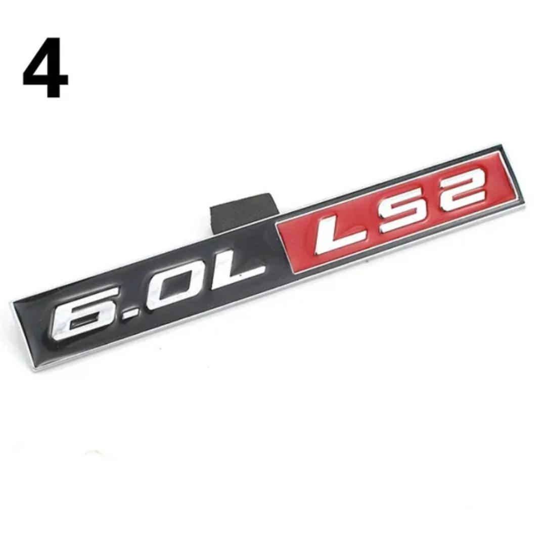 1 шт. 3D металлическая эмблема автомобиля 5.0L 5.7L 6.0L 6.8L LS1 LS2 LS3 LS6 COYOTE V8, значок на корпусе, наклейка на багажник, наклейка для D/odge J/EEP C/hevrolet F/ord и т. д. 4