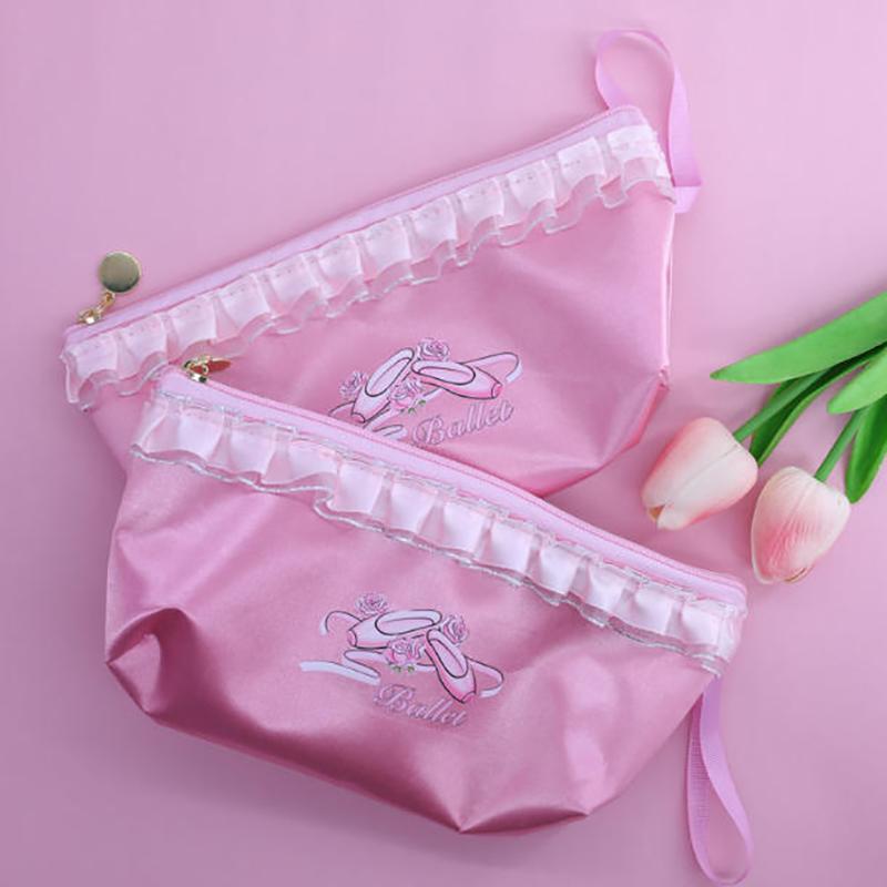 Dance Bag Shoes Storage Pouch Ballet Organizer Handbag Bags Pouches Satin Ballet Shoe Bag Dance Shoes Pouch