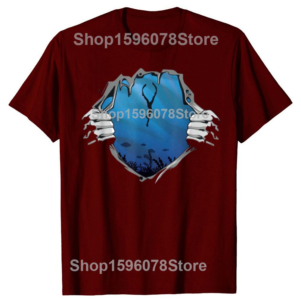 Funny Diving Freediver and Freediving Graphic T Shirts Men Cotton Humor Streetwear Tee Shirt Short Sleeve Unisex Loose Clothing
