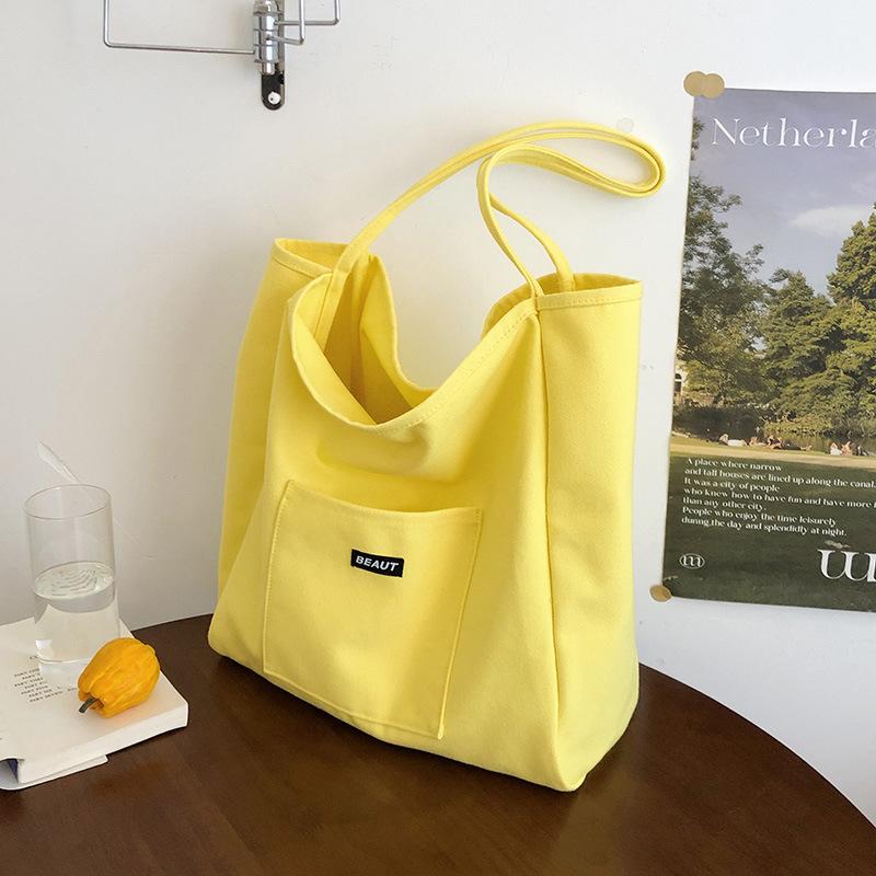 Large-capacity shoulder bag women's nylon versatile portable leisure student class tote bag bag cloth bag lazy wind