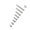 M2.5 A2 Stainless Steel Hex Socket Screws Bolt and Hex Nuts Assortment(Button Head)