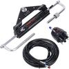 Hydraulic Outboard Steering Kit, 150HP, Marine Boat Hydraulic Steering System, with Helm Pump Two-Way Lock Cylinder and 24 Feet Hydraulic Steering