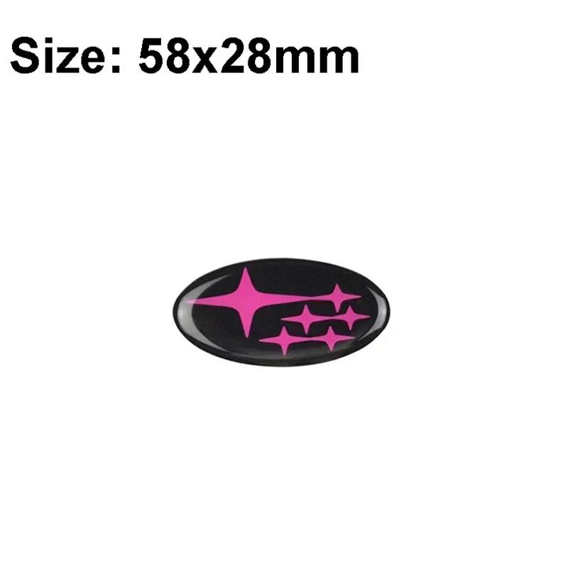 58x28mm Epoxy Car Steering Wheel Center Emblem Sticker for Subaru XV Forester Impreza Tribeca STI WRX BRZ Legacy Accessories ysi8