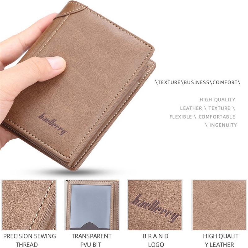 Baellerry Faux Leather Wallet for Men Business Design Card Holder Purse GZW