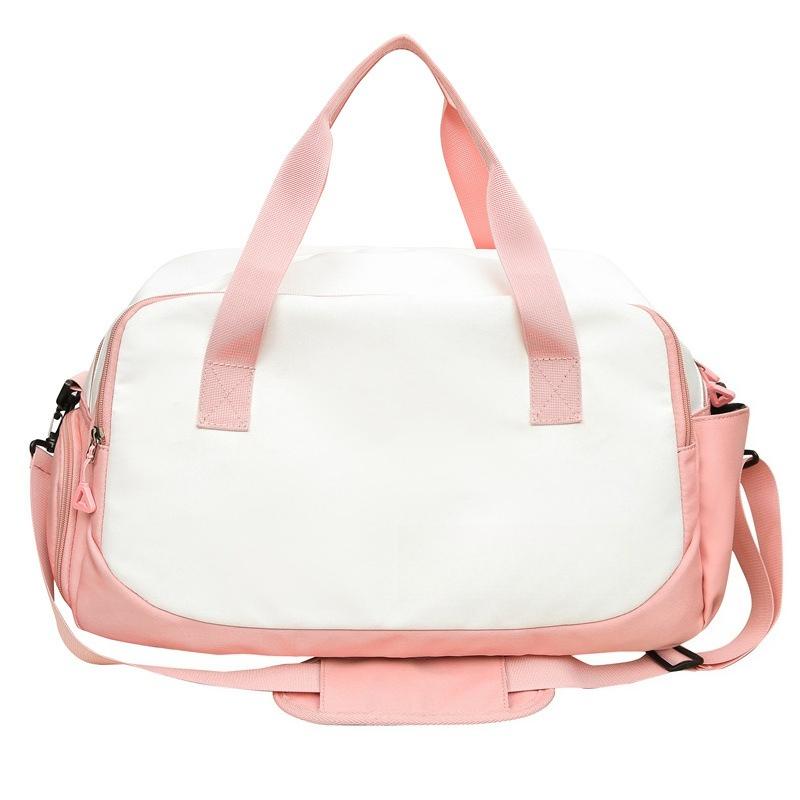 

Large Capacity Fashionable Hand-heat Travel Bag Dry and Wet Separation Sports Gym Bag with Shoe Compartment Can Be Used To Pull Rod