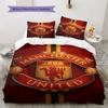 Set cu cuvertură și fețe de pernă Man Utd Decor Acasă Cadou de Ziua de Naștere (1 * husă de pilotă + 2 * fețe de pernă, fără miez)