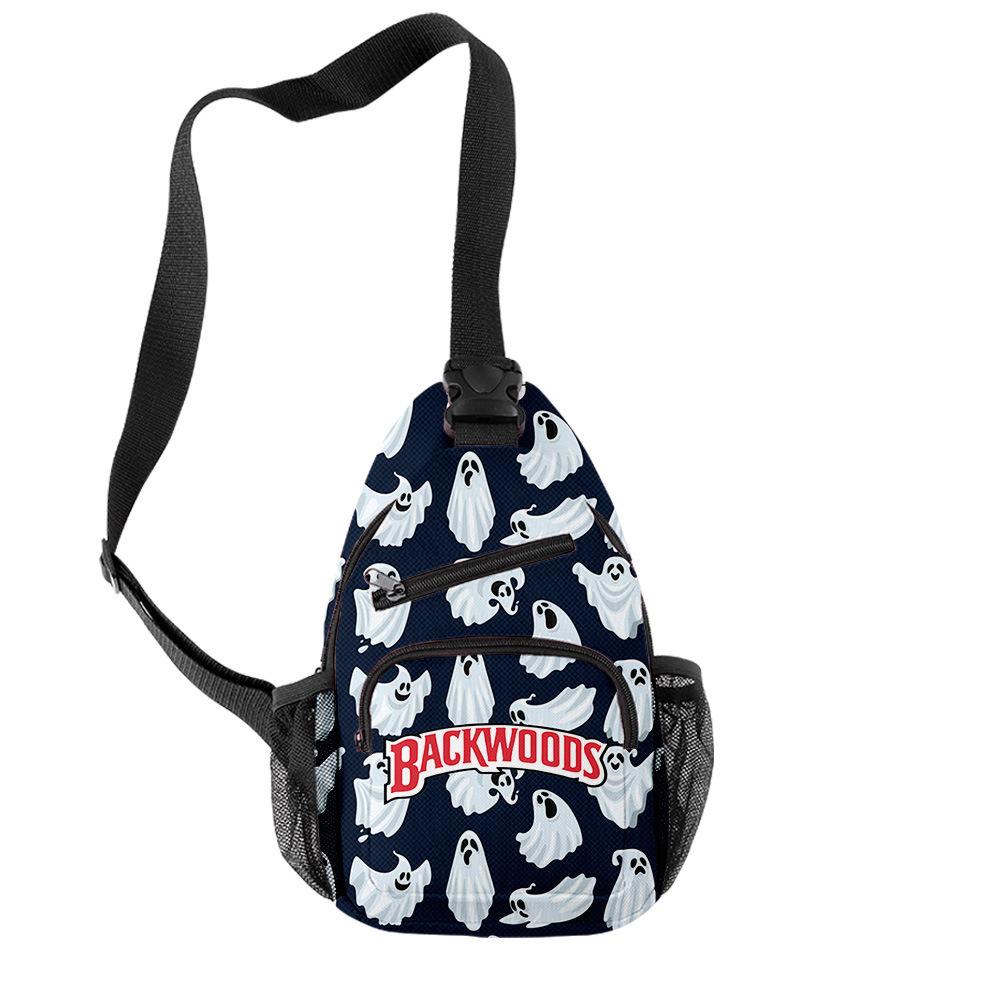Backwoods 3D Printed Breathable Wear-Resistant Men'S Shoulder Bag Satchel Breast Bag