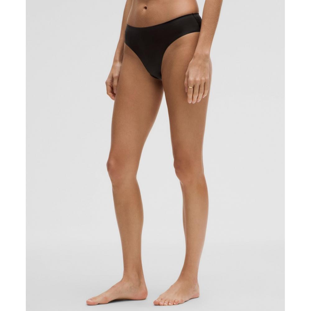 Lululemon Invisiwear Mid Rise Bikini Underwear  3 Pack Black Twilight Rose Misty Shell