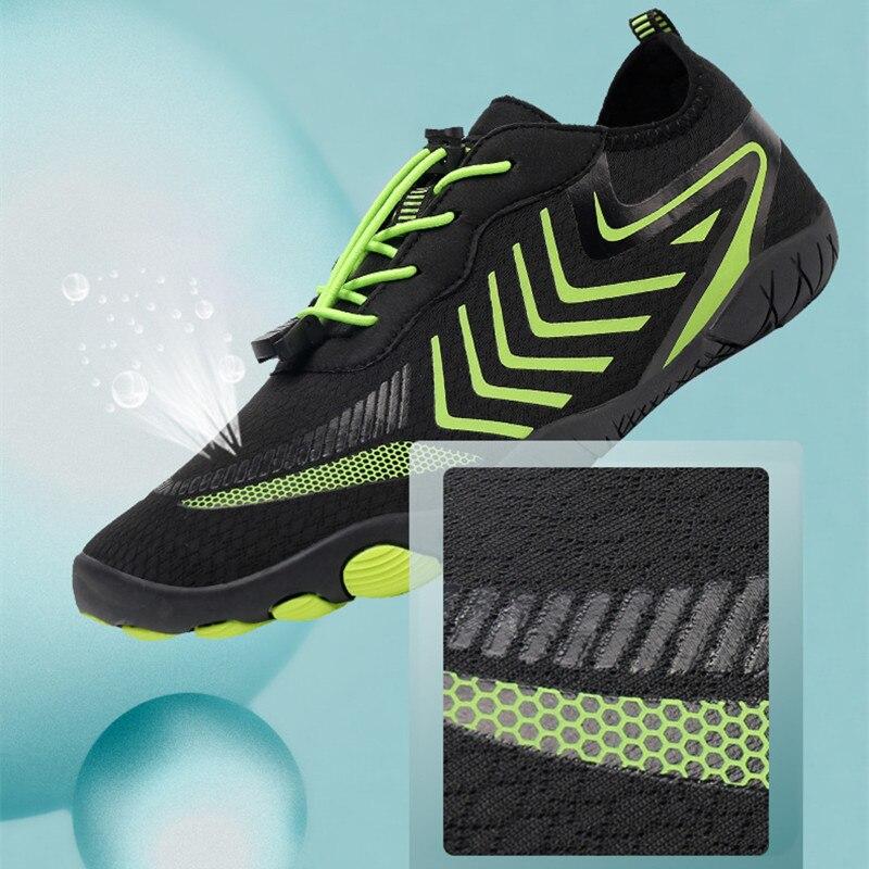 Quick Dry Beach Wading Sneakers Unisex Breathable Water Shoes Sports Shoes Non-slip Aqua Shoes for Surfing Fishing Canyoning Swimming