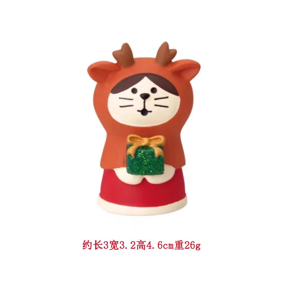2025 Christmas Tree Santa Claus Cake Decoration Crafts Figurines Home Decor Christmas Ornaments Fairy Garden Accessories Gift