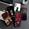 Japan Samurai Skeleton Skull Chinese Style Phone Cover for Xiaomi Redmi Note 12 11 10 Pro 10A 10C 12C 14C A4 Note12 5G Soft Case