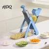Multi-functional Vegetable Cutter Multifunctional Slicer Adjustable Thickness 0-8mm Mandoline Slicer with Drain Box 4 Blades & Container Kitchen for