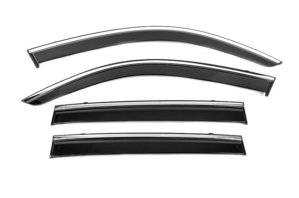 

Ветровики с хромом Niken Luxury (4 шт) для BMW X3 F-25 2011-2018 гг