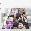 Custom Sofa Fleece Cha-A Singer Eun Woos Throw Blanket Warm Flannel Kpop Star Blankets For Bedding Travel Sofa Quilt