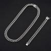Men's Diamond Inlaid Miami Cuban Chain Hip Hop Necklace