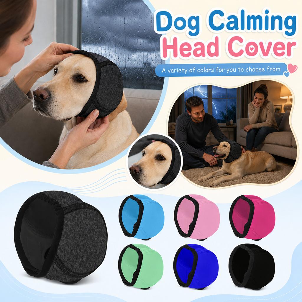 Dog Ear Protection Covers for Noise Reduction and Bathing Waterproof Dog Ear Covers with Soundproof Foam Insert Size M Suitable for Medium Dogs