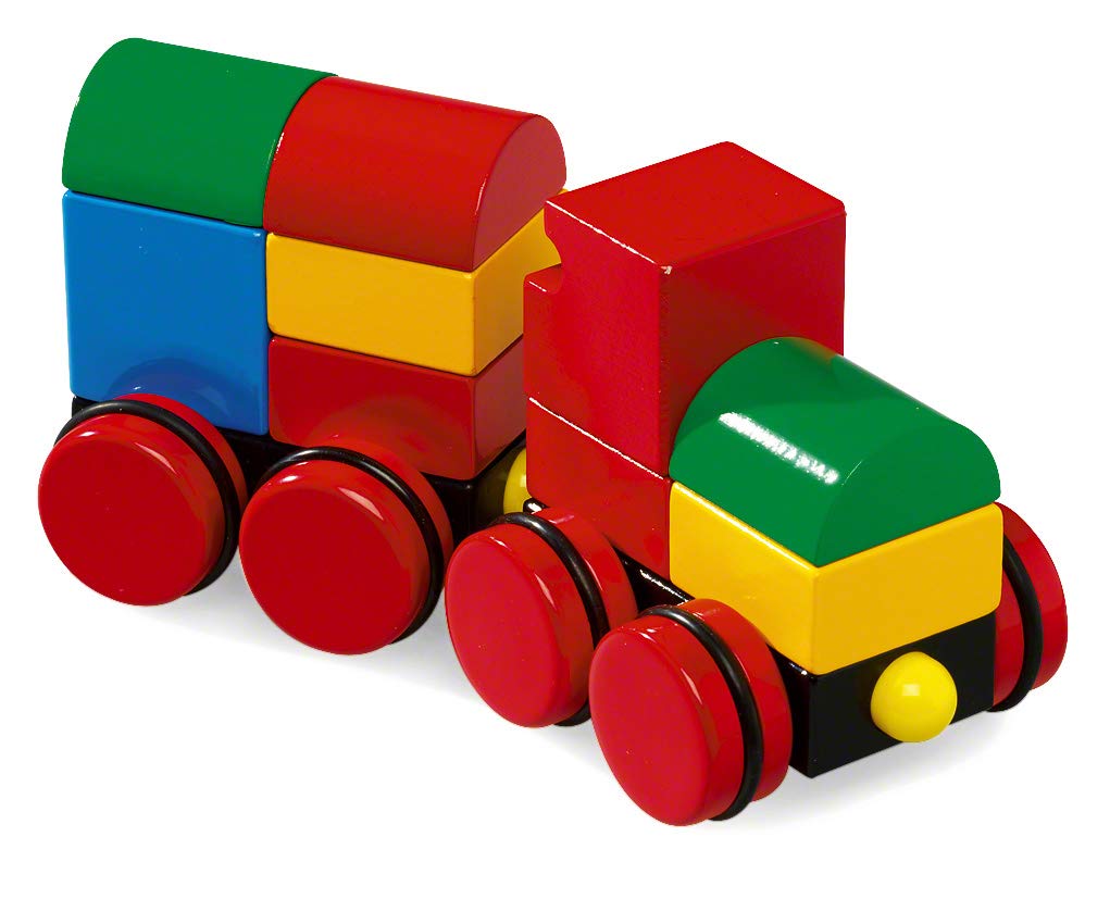 BRIO Magnetic Stacking Train (Red Tires) 30124