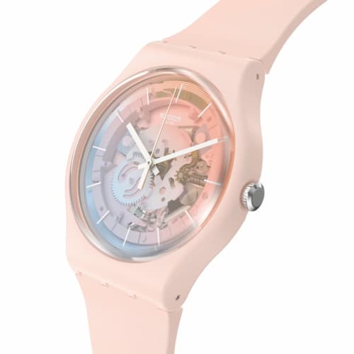 Swatch FLEETINGLY PINK PAY! SO32P103-5300 Pink Watch