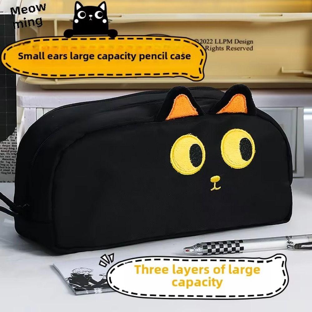Animal Shaped Capybara Pen Case Large Capacity Cartoon Pencil Box Zipper Pencil Pouch  Girls Boys