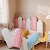 Nordic Style Soft Back Bed Headboard Self-adhesive Anti-collision Back Wall Mat Peel and Stick Wall Panels Home Decor