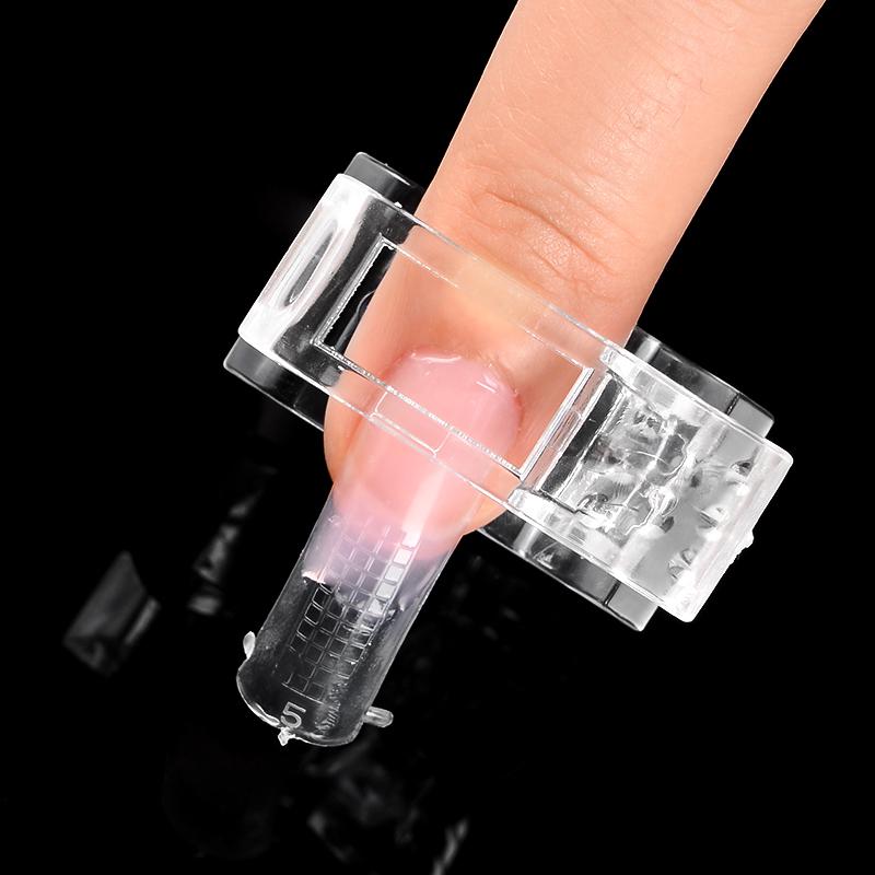 Mtssii Nail Tips Clip Finger for Extension Gel Quick Building UV LED Plastic Forms Tools