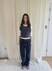 Dearsis Punching Halterneck Top (Navy)