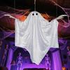 Halloween Decoration Realistic 5 FT Hanging Swing Ghost Decor with String Lights Spooky Cute Ghosts for Front Porch Yard Tree Festive Atmosphere