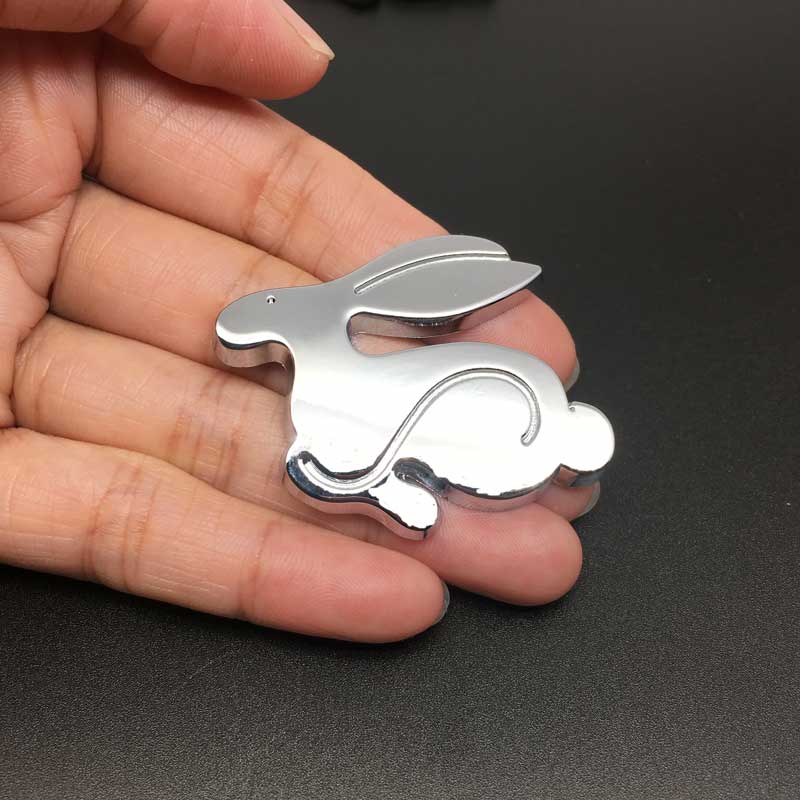 3D Metal Running Rabbit logo Car Stickers For Volkswagen Polo Golf 3 4 5 6 7 GTI  Car Body Trunk Emblem Badge Decal Car Sticker